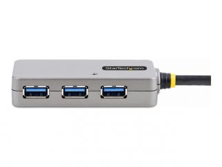 StarTech.com USB Extender Hub, 10m USB 3.0 Extension Cable with 4-Port USB Hub, Active/Bus Powered USB Repeater Cable, Optional 20W Power Supply Included - USB-A Hub w/ ESD Protection (U01043-USB-EXTENDER) - Hub - 4 x USB 3.2 Gen 1 - desktop