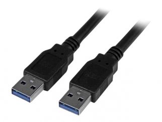 StarTech.com 3m 10 ft USB 3.0 Cable - A to A - M/M - Long USB 3.0 Cable - USB 3.1 Gen 1 (5 Gbps) (USB3SAA3MBK) - USB cable - USB Type A (M) to USB Type A (M) - USB 3.0 - 3 m - molded - black - for P/N: HB30C1A1CPD, HB30C3A1CFBW, HB30C3A1CST, HB30C5A2CSC, 