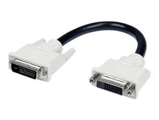 StarTech.com 6in DVI-D Dual Link Digital Port Saver Extension Cable M/F - DVI-D Male to Female Extension Cable - 6 inch - 2560x1600 (DVIDEXTAA6IN) - DVI extension cable - 15.2 cm