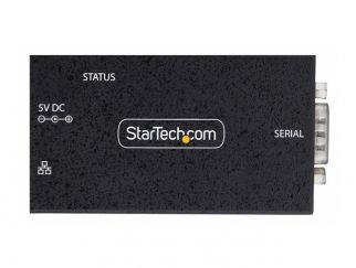 StarTech.com Serial to Ethernet Adapter, IP LAN to RS232 DB9 Converter - Device server - PoE - 100Mb LAN, RS-232 - wall / DIN rail mountable - TAA Compliant