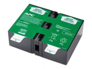 APC Replacement Battery Cartridge #124 - UPS battery - 1 x battery - Lead Acid - for P/N: BR1500G-RS, BX1500M, BX1500M-LM60, SMC1000-2UC, SMC1000-2UTW, SMC1000I-2UC