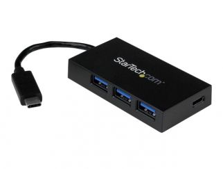 StarTech.com 4-Port USB 3.0 Hub - Powered USB 3.1 Gen 1 Hub - USB-C to 1x USB-C and 3x USB-A Adapter - USB-C Port Expander (HB30C3A1CFB) - Hub - 4 x SuperSpeed USB 3.0 - desktop - for P/N: CFASTRWU3C, SDMSDRWU3AC, TB3DK2DPPD, TB3DK2DPPDUE, TB3DKDPMAW, TB3