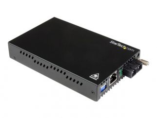 StarTech.com Gigabit Ethernet Single Mode Fiber Media Converter SC 40 km - 1000 Mbps (ET91000SM402) - Fibre media converter - 1GbE - 1000Base-LX, 1000Base-SX, 1000Base-T - RJ-45 / SC single-mode - up to 40 km - 1310 nm - for P/N: ETCHS2U, SVA12M2NEUA, SVA