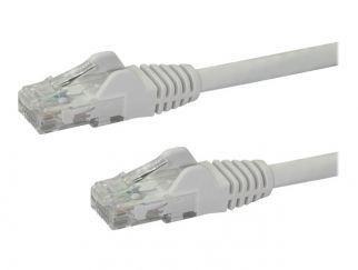 StarTech.com 7m CAT6 Ethernet Cable, 10 Gigabit Snagless RJ45 650MHz 100W PoE Patch Cord, CAT 6 10GbE UTP Network Cable w/Strain Relief, White, Fluke Tested/Wiring is UL Certified/TIA - Category 6 - 24AWG (N6PATC7MWH) - Patch cable - RJ-45 (M) to RJ-45 (M