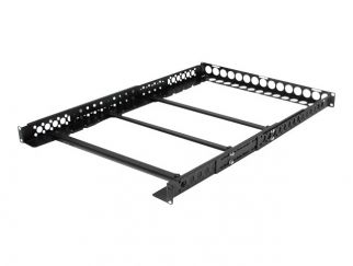 StarTech.com 1U Universal Server Rack Rails - TAA Compliant Adjustable Depth Server Mounting Rails - 19inch Rack Mount Rails (UNIRAILS1U) - Rack rail - black - 1U - 19" - for P/N: RK2433BKM, RK2537BKM, RK3236BKF, RK4236BKB, RK4242BK24, RK4242BK30, RKQMCAB