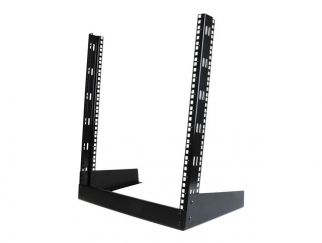 StarTech.com 12U Open Frame Network Rack - 19" 2 Post Free Standing Desktop Rack for Computer, AV, Media, IT, Data & Server Room Equipment (RK12OD) - rack - 12U