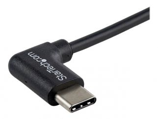 StarTech.com USB to USB C Cable - 1m / 3 ft - Right Angle USB Cable - USB A to USB C Cable - USB 2.0 Cable - USB Type C Cable (USB2AC1MR) - USB cable - USB (M) straight to 24 pin USB-C (M) right-angled - USB 2.0 - 1 m - black