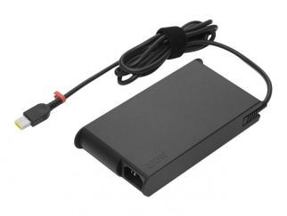 Lenovo - Power adapter - slim - AC 100-240 V - 230 Watt - black - for ThinkPad P1 Gen 5, P15v Gen 2, P15v Gen 3, P16 Gen 1, T15p Gen 2, X1 Extreme Gen 5