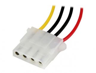 StarTech.com 12in Molex LP4 Power Extension Cable M/F - 4 pin Molex Power Connector - 4 pin Power Extension Cable - LP4 Power Cable (LP4POWEXT12) - Power extension cable - 4 PIN internal power (M) to 4 PIN internal power (F) - 30.48 cm - for P/N: PYO2L, S