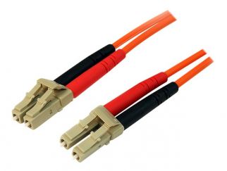 StarTech.com 15m Fiber Optic Cable - Multimode Duplex 50/125 - LSZH - LC/LC - OM2 - LC to LC Fiber Patch Cable - Network cable - LC multi-mode (M) to LC multi-mode (M) - 15 m - fibre optic - duplex - 50 / 125 micron - orange