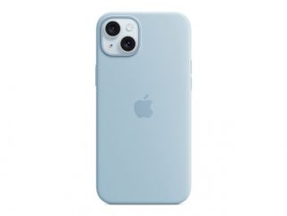 Apple - Back cover for mobile phone - MagSafe compatibility - silicone - light blue - for iPhone 15 Plus