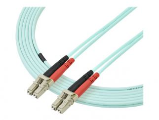 StarTech.com 3m Fiber Optic Cable - 10 Gb Aqua - Multimode Duplex 50/125 - LSZH - LC/LC - OM3 - LC to LC Fiber Patch Cable - patch cable - 3 m - aqua