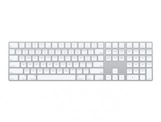 Apple Magic Keyboard with Numeric Keypad - Keyboard - wireless - Bluetooth - QWERTY - Danish - silver