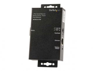 StarTech.com 1 Port RS232 Serial Ethernet Device Server - PoE Power Over Ethernet - Serial over IP Device Server Adapter - PoE-Powered (NETRS2321POE) - Device server - 100Mb LAN, RS-232 - for P/N: IES61002POE, IES81000POE, POEINJ1G, POEINJ1GW, POEINJ4G, S