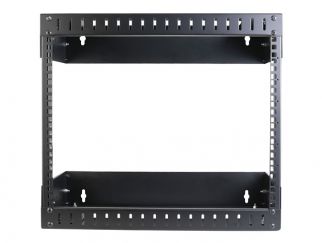 StarTech.com 8U 19" Wall Mount Network Rack, Adjustable Depth 12-20" 2 Post Open Frame Server Room Rack for AV/Data/ IT Communication/Computer Equipment/Switch with Cage Nuts & Screws - 8U Adjustable Rack (RK812WALLOA) - rack - 8U