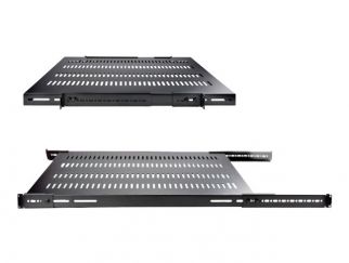 StarTech.com Server Rack Shelf - 1U - Adjustable Mount Depth - Heavy Duty - Rack shelf - black - 1U - 19" - for P/N: RK1233BKM, RK2433BKM, RK2537BKM, RK3236BKF, RK4236BKB, RK4242BK24, RK4242BK30