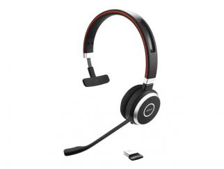 Jabra Evolve 65 SE UC Mono - Headset - on-ear - Bluetooth - wireless - USB - for Jabra Evolve, LINK 380a MS