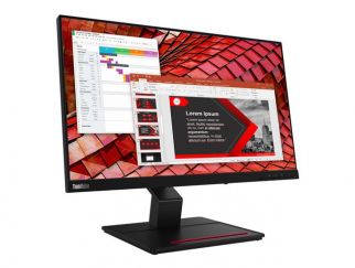 Lenovo ThinkVision T24t-20 - LED monitor - 24" (23.8" viewable) - touchscreen - 1920 x 1080 Full HD (1080p) @ 60 Hz - IPS - 300 cd/m² - 1000:1 - 4 ms - HDMI, DisplayPort, USB-C - raven black