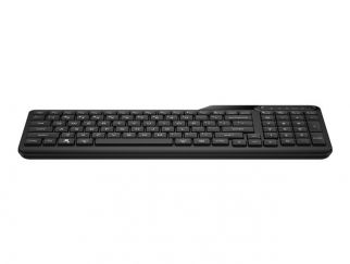 HP 475 - Keyboard - dual-mode, multi-device, compact, 2-zone layout, low profile key travel, 12 programmable buttons - wireless - 2.4 GHz, Bluetooth 5.3 - UK - jet black