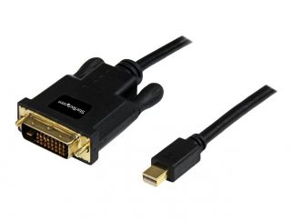 StarTech.com 3 ft Mini DisplayPort to DVI Adapter Cable - Mini DP to DVI Video Converter - MDP to DVI Cable for Mac / PC 1920x1200 - Black (MDP2DVIMM3B) - DisplayPort cable - 91.44 cm