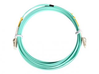 StarTech.com 2m Fiber Optic Cable - 10 Gb Aqua - Multimode Duplex 50/125 - LSZH - LC/LC - OM3 - LC to LC Fiber Patch Cable - Patch cable - LC multi-mode (M) to LC multi-mode (M) - 2 m - fibre optic - duplex - 50 / 125 micron - aqua - for P/N: J9152AST, MA