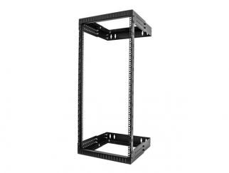 StarTech.com 24U 19" Wall Mount Network Rack, Adjustable Depth 12-20" 2 Post Open Frame Server Room Rack for AV/Data/ IT Communication/Computer Equipment/Switch with Cage Nuts & Screws - 24U Adjustable Rack - Rack open frame - 2-post - wall mountable - bl