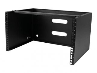 StarTech.com Wall Mount Patch Panel Bracket - 6U - 14in Deep (WALLMOUNT6) - Cabinet - wall mountable - black - 6U - 19"