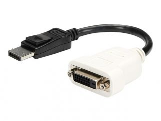 StarTech.com DisplayPort to DVI Adapter - 1920x1200 - Display Port to DVI Dongle - Passive DP to DVI-D Adapter (DP2DVI) - DisplayPort adapter - single link - DisplayPort (M) to DVI-D (F) - 24 cm - latched - for P/N: DK30CH2DEP, DK30CH2DEPUE, MST14DP123DP,