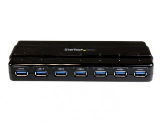 StarTech.com 7 Port USB 3.0 Hub ? Up To 5 Gbps ? 7 x USB ? Universal Multi Port USB Extender for Your Desktop ? USB Powered (ST7300USB3B) - Hub - 7 x SuperSpeed USB 3.0 - desktop - for P/N: BNDTBUSB3142, PEXUS313AC2V, PEXUSB311A1E, PEXUSB312A2, PEXUSB314A