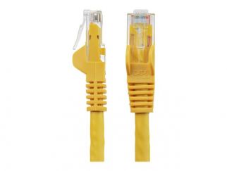 StarTech.com 75ft CAT6 Ethernet Cable, 10 Gigabit Snagless RJ45 650MHz 100W PoE Patch Cord, CAT 6 10GbE UTP Network Cable w/Strain Relief, Yellow, Fluke Tested/Wiring is UL Certified/TIA - Category 6 - 24AWG (N6PATCH75YL) - patch cable - 22.9 m - yellow