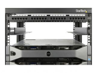 StarTech.com 1U 19 inch Server Rack Rails, 24-36 inch Adjustable Depth, Universal 4 Post Rack Mount Rails, Network Equipment/Server/UPS Mounting Rail Kit, HPE ProLiant, Dell PowerEdge - 4 Post Rack Rails (UNIRAILS1UB) - Rack rail kit - rack mountable - bl