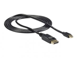 StarTech.com 6ft (2m) Mini DisplayPort to DisplayPort 1.2 Cable, 4K x 2K UHD Mini DisplayPort to DisplayPort Adapter Cable, Mini DP to DP Cable for Monitor, mDP to DP Converter Cord - Latching DP Connector - DisplayPort cable - Mini DisplayPort (M) to Dis