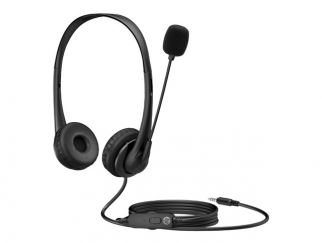 HP G2 - Headset - on-ear - wired - 3.5 mm jack - shadow black - for HP 245 G9, 256 G8, 25X G9, 34, EliteBook 1040 G9, Pro 260 G9, ProBook 44X G9, 45X G9