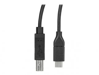 StarTech.com USB C to USB B Printer Cable - 1.6 ft / 0.5m - USB C Printer Cable - USB C to USB B Cable - USB Type C to Type B (USB2CB50CM) - USB cable - 24 pin USB-C (M) to USB Type B (M) - Thunderbolt 3 / USB 2.0 - 50 cm - black