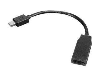 Lenovo - Display cable - Mini DisplayPort (M) to HDMI (F) - 20 cm - for ThinkCentre M75t Gen 2, ThinkPad P51, ThinkStation P330 Gen 2, P34X, P350, P520, P620