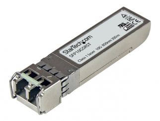 StarTech.com Cisco SFP-10G-SR Compatible SFP+ Module, 10GBASE-SR, 10GbE Multimode Fiber MMF Optic Transceiver, 10GE Gigabit Ethernet SFP+, LC 300m, 850nm, DDM, Cisco Firepower, ASR9000 - Lifetime Warranty (SFP10GSRST) - SFP+ transceiver module - 10GbE - 1