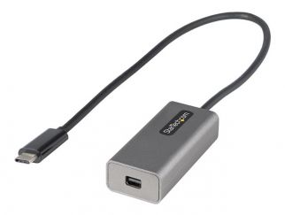 StarTech.com USB C to Mini DisplayPort Adapter, 4K 60Hz USB-C to mDP Adapter Dongle, USB Type-C to Mini DP Monitor/Display, Video Converter, Works w/ Thunderbolt 3, 12" Long Attached Cable - DP Alt Mode, mDP 1.2 (CDP2MDPEC) - DisplayPort adapter - 24 pin 