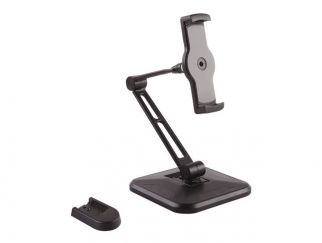 StarTech.com Universal Tablet Stand - Portable Tablet Stand w/ Optional Wallmount Base - Adjustable Pivoting Tablet Stand (ARMTBLTDT) - Mounting kit (wall plate, stand base, knob, base cover) - adjustable arm - for tablet - aluminium, plastic - screen siz