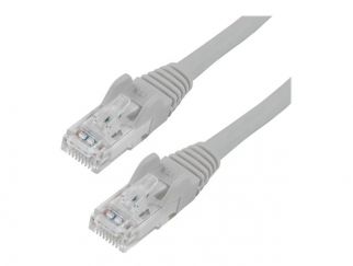 StarTech.com 75ft CAT6 Ethernet Cable, 10 Gigabit Snagless RJ45 650MHz 100W PoE Patch Cord, CAT 6 10GbE UTP Network Cable w/Strain Relief, Gray, Fluke Tested/Wiring is UL Certified/TIA - Category 6 - 24AWG (N6PATCH75GR) - patch cable - 22.9 m - grey