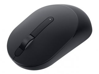 Dell MS300 - Mouse - full size - right and left-handed - optical LED - 3 buttons - wireless - 2.4 GHz - black - retail - box - with 3 years Next Business Day Advanced Exchange Service