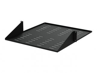 StarTech.com 2U Vented 19" 2-Post Network Rack Cabinet Shelf, 20in Deep Center Mount Cantilever Tray Rackmount Shelf for AV/Data Equipment Enclosure with Cage Nuts & Screws 75lb Capacity - 2U Fixed Rack Shelf (CABSHF2POSTV2) - rack shelf - 2U