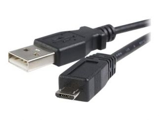 StarTech.com 0.5m Micro USB Cable A to Micro B - USB cable - USB (M) to Micro-USB Type B (M) - USB 2.0 - 50 cm - black - for P/N: KITBXAVHDPEU, KITBXAVHDPUK