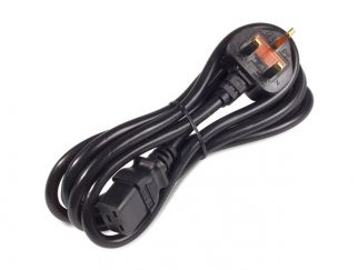 Power Cord, C19 to BS1363A (UK), 2.4m