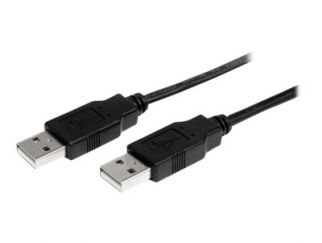 StarTech.com 1m USB 2.0 A to A Cable - M/M - 1m USB 2.0 aa Cable - USB a male to a male Cable (USB2AA1M) - USB cable - USB (M) to USB (M) - USB 2.0 - 1 m - black - for P/N: ST4200MINI2, SV231HDMIUA