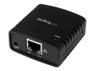 StarTech.com 10/100Mbps Ethernet to USB 2.0 Network Print Server - Windows 10 - LPR - LAN USB Print Server Adapter (PM1115U2) - Print server - USB 2.0 - 10/100 Ethernet - black - for P/N: SVA5H2NEUA