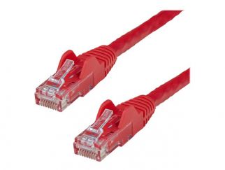 StarTech.com 75ft CAT6 Ethernet Cable, 10 Gigabit Snagless RJ45 650MHz 100W PoE Patch Cord, CAT 6 10GbE UTP Network Cable w/Strain Relief, Red, Fluke Tested/Wiring is UL Certified/TIA - Category 6 - 24AWG (N6PATCH75RD) - patch cable - 22.9 m - red