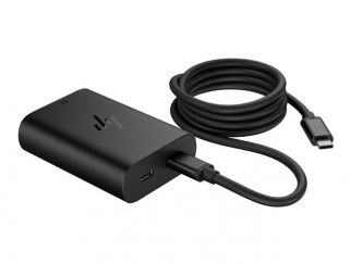 HP - USB-C power adapter - AC 115/230 V - 65 Watt - output connectors: 2 - United Kingdom