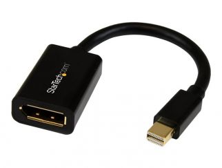 StarTech.com 6in Mini DisplayPort to DisplayPort Video Cable Adapter (MDP2DPMF6IN) - DisplayPort cable - Mini DisplayPort (M) to DisplayPort (F) - 15.2 cm - black - for P/N: CDP2DP141MB, CDP2DP146B, CDP2DPMM1MB, CDP2DPMM6B, DISPLPORT15L, DISPLPORT3L