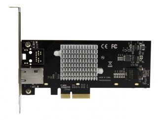 StarTech.com 1 Port 10G PCIe Network Card - 10GBase-T / NBASE-T - RJ45 Port - Intel X550 Chipset - Ethernet Card - Network Adapter - Intel NIC Card (ST10000SPEXI) - Network adapter - PCIe 2.0 low profile - 10Gb Ethernet x 1 - black - for P/N: BNDTB10GI, B