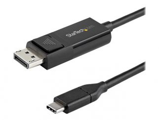 StarTech.com 3ft (1m) USB C to DisplayPort 1.2 Cable 4K 60Hz, Bidirectional DP to USB-C or USB-C to DP Reversible Video Adapter Cable, HBR2/HDR, USB Type C/Thunderbolt 3 Monitor Cable - 4K USB-C to DP Cable - DisplayPort cable - 24 pin USB-C to DisplayPor